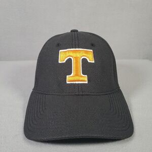 Tennessee Volunteers New Era Cap Hat S/M Fitted Black Orange Stitched Wool Blend
